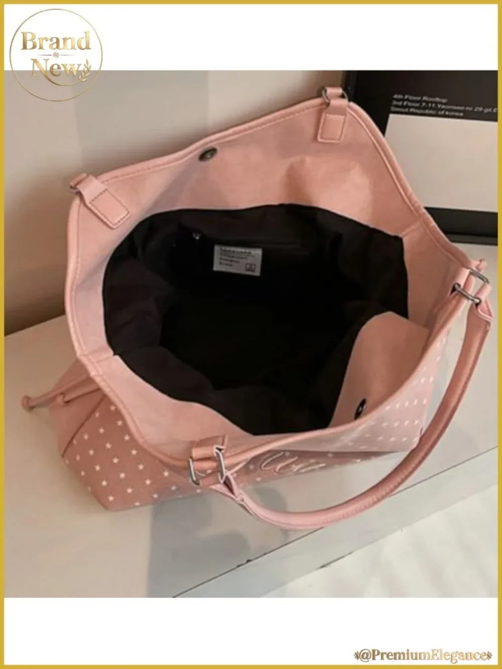 Suede Polka Dot Hobo Bag Y2K Slouchy Tote Purse Women Shoulder Handbag